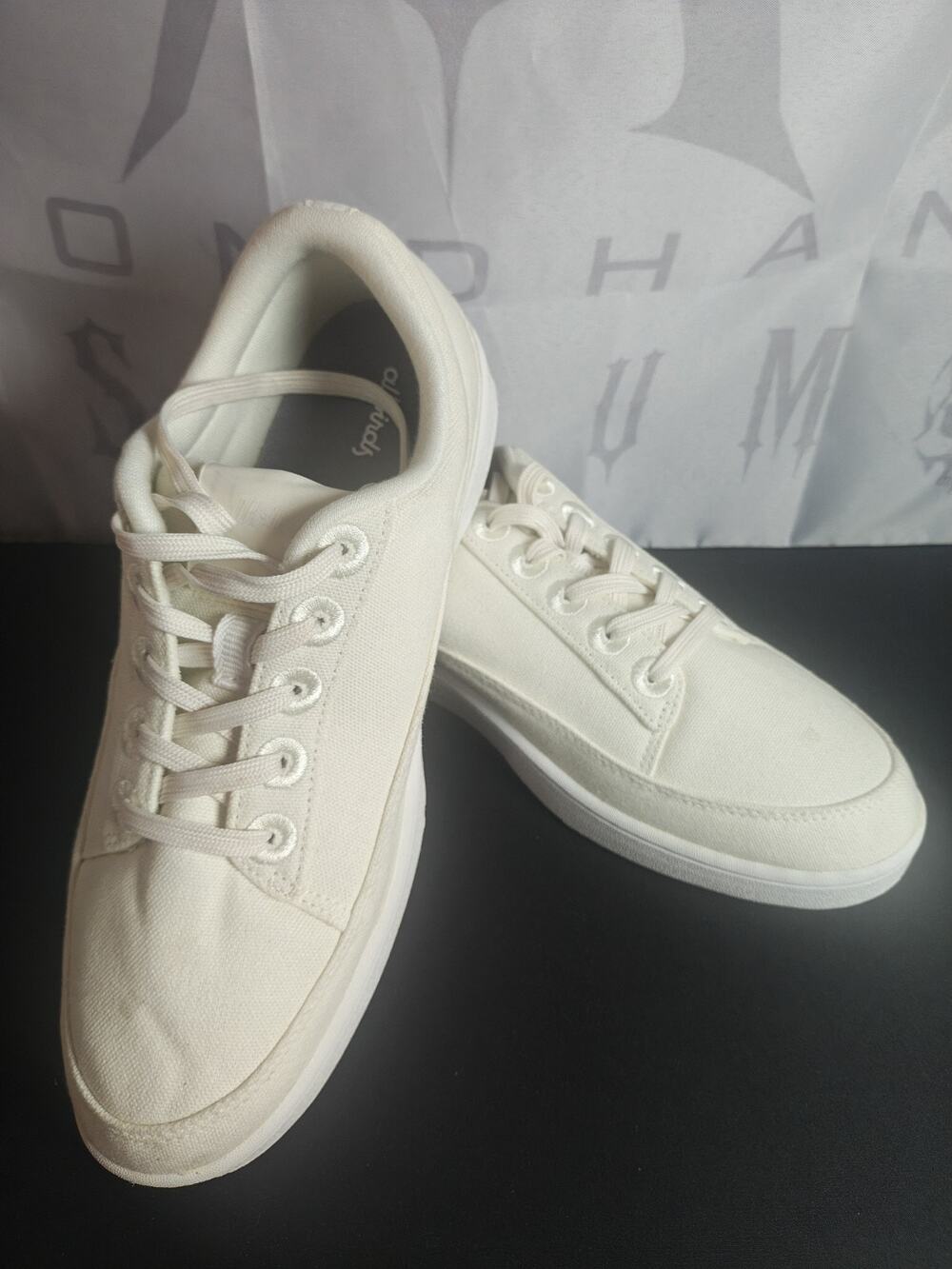 ALLBIRDS Women's 10 Canvas Pacers Beige Casual Sneakers Shoes New